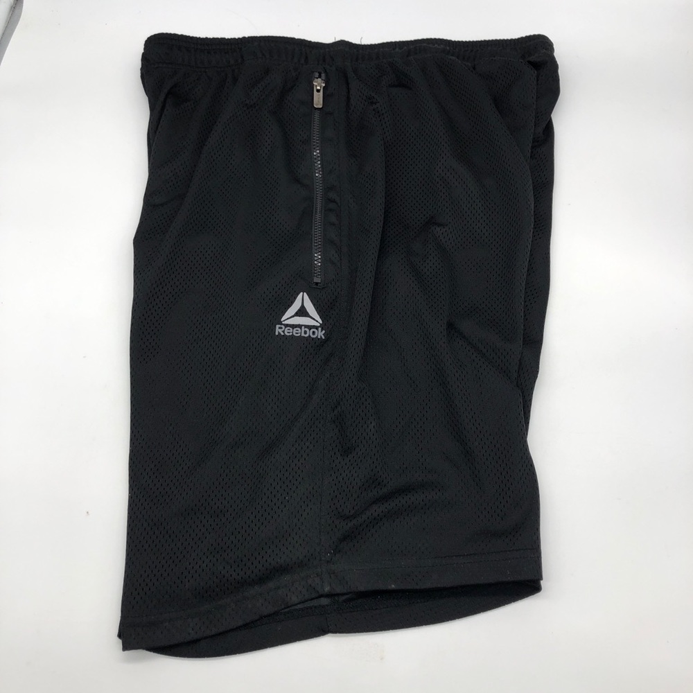 USED XL Mens Reebok Mesh Shorts Zipper Pockets